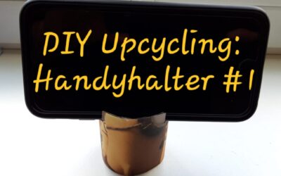 DIY Upcycling: Handyhalter aus Klopapierrolle